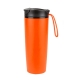Termo de doble pared VITALI 425 ml con agarradera de silicón y antiadherente