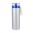 Cilindro de aluminio LEMAN 750 ml con tapa plástica de doble rosca y gancho