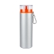 Cilindro de aluminio LEMAN 750 ml con tapa plástica de doble rosca y gancho