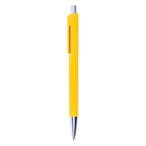 Bolígrafo o pluma de plástico de color INN con puntera plata