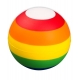 Pelota anti estrés de rayas multicolor