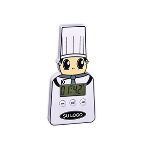 Temporizador de cocina con temática de chef
