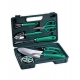 Set de 7 accesorios para jardinería con estuche.