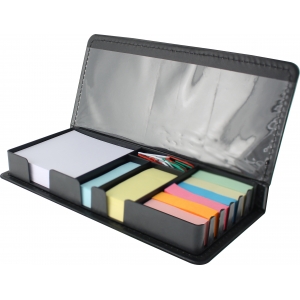 Porta notas adhesivas PELLE Grande de plástico con cubierta tipo curpiel