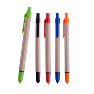 Bolígrafo o pluma ecológica Natura con goma Touch Screen