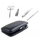 Set de manicura con 5 accesorio y estuche de curpiel
