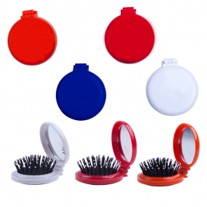 Estuche plegable con cepillo y espejo Bella