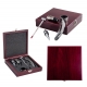 Set de vino Pharrel con elegante estuche cuadrado de madera