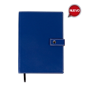 Libreta con pasta de poliuretano y broche