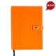 Libreta con pasta de poliuretano y broche