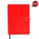 Libreta con pasta de poliuretano y broche