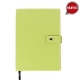 Libreta con pasta de poliuretano y broche