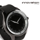 Reloj de pulso con caja metálica cristal mineral y correa de silicón