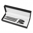 Elegante set de escritura con bolígrafo y Roller Ball de aluminio