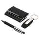 Set de regalo Manhattan con llavero pluma y porta tarjetas