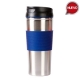 Termo de acero inoxidable con grip de goma en varios colores 450 ml