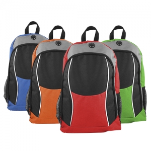 Mochila o back pack de poliéster Astoria con salida para auriculares