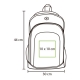 Mochila o back pack de poliéster Palmero con salida para auriculares