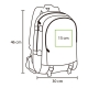 Mochila o back pack de poliéster con compartimiento para laptop