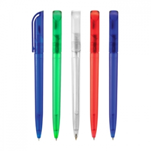 Pluma Plástica modelo BELL con cuerpo en colores llamativos