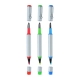 Pluma plástica CUADRIX para tinta negra y marcador en 3 colores diferentes