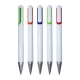 Pluma MADRID con cuerpo color blanco y detalles en clip y punta