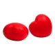 Bola anti estrés en forma de corazón en color rojo