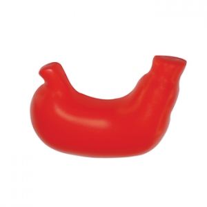Figura promocional anti estrés en forma de estomago color rojo