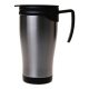 Taza de Acero Inoxidable Metálica con tapa cap 400 ml