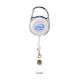 Porta gafete promocional metálico color blanco modelo INTEL