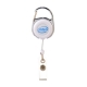 Porta gafete promocional metálico color blanco modelo INTEL