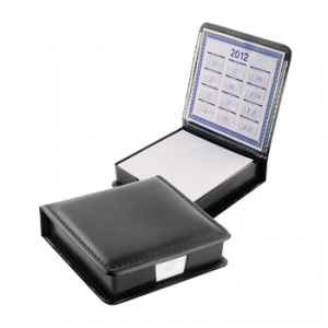 Elegante Porta Notas color negro con calendario incluido modelo FEDER