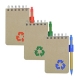 Libreta ecológica suajada con pluma modelo ORGANIC