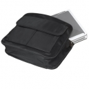 Bonito maletín para laptop color negro y varios compartimentos