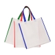 Bolsa Textil color blanca con detalles en color modelo DERBY