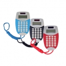 Práctica calculadora con cordón en tres colores diferentes modelo HANDY