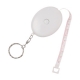 Flexometro llavero con forma ovalado color blanco modelo OVAL TAPE