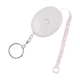 Flexometro llavero con forma ovalado color blanco modelo OVAL TAPE