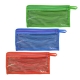 Estuche multiusos con cierre en 3 colores diferentes