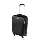 Maleta pequeña rígida RAINIER con trolley, cable USB, Micro USB y para audífonos