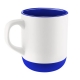 Taza de cerámica con interior de color ANNECY tiene base de silicón 502ml