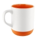 Taza de cerámica con interior de color ANNECY tiene base de silicón 502ml