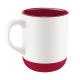 Taza de cerámica con interior de color ANNECY tiene base de silicón 502ml