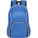 Mochila de poliéster 2 compartimientos con bordes blancos.