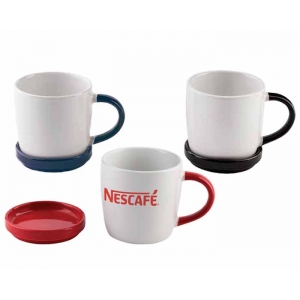 Taza de cerámica Nina con tapa