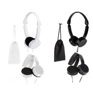 Audífonos de diadema plegables Join con bolsa de tela a juego
