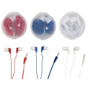 Audífonos Soun con estuche de plástico transparente