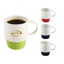 Taza de cerámica Antives con diseño texturizado en la base