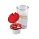 Vaso plástico de doble pared Snaky con compartimiento para snak y popote rígido