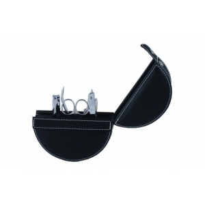 Set de estuche de manicure con estuche de curpiel